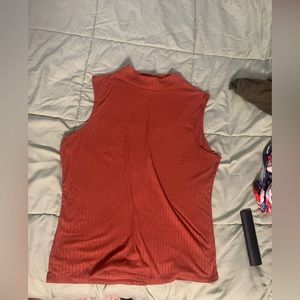 Ribbed sleeveless top